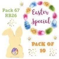 Special Offer 18mm Freestanding Easter Rabbit CREME EGG Holder (Design 3) - Pack of 10
